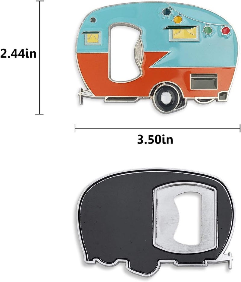 Haigoo Bottle Opener Magnetic with Fridge Magnets Sticker,RV Camper Bottles Opener Caravan Bottle Beer Opener Unique Beer Gift Idea for Camper Lovers Cool Gadgets Outdoor Picnic Home Using - Image 4
